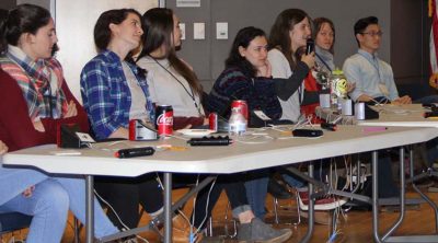 A panel of graduate students from URI and UConn offered college advice and answered questions from Quahog Bowl participants.