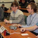 Students from Marinanapolis Prep in Thompson compete in an early round of the Quahog Bowl.
