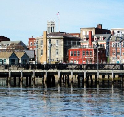 The Downtown Waterfront Park in New London is the site of one of the Thames River Quest hikes on June 2. Photo: Thames River Heritage Park