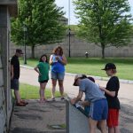 The clues were found throughout Fort Trumbull State Park.
