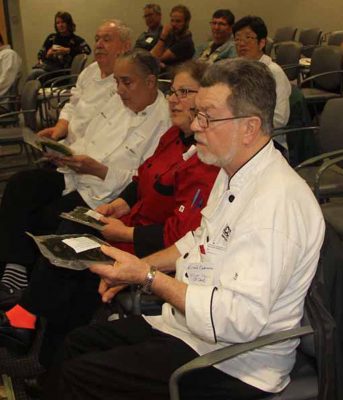 Chefs received sample packages of frozen kelp from grower J.P. Vellotti.