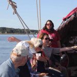 Old Saybrook Town Planner Christine Nelson, a member of the advisory committee for the Long Island Sound Blue Plan, gestures as she talks about the work of creating the first marine spatial plan for the estuary.