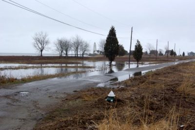 Road flooding along the coast is becoming more frequent with extreme high tides and sea level rise.