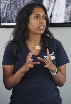 Anoushka Concepcion, aquculture extension specialist for Connecticut Sea Grant, talked about seaweed aquaculture in the state.