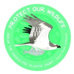 sticker with image of osprey
