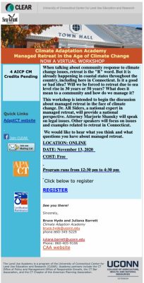 Managed retreat workshop flyer