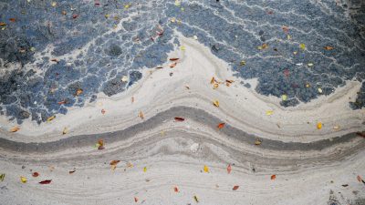 Titled "Waste Wave," is an example of the kind of works sTo Len has created about waterways.