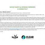 First page of Native Plants for Riparian Corridors in Connecticut