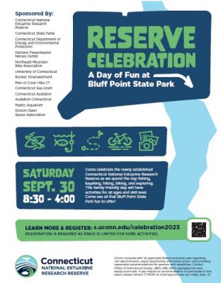 Flier for Reserve Celebration at Bluff Point