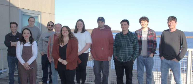 Students in the 2025 Foundations of Shellfish Farming course taught by Michael Gilman, far right, CT Sea Grant assistant extension educator, met for their last of 12 classes on April 1.